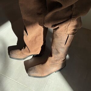 Zara leather boots